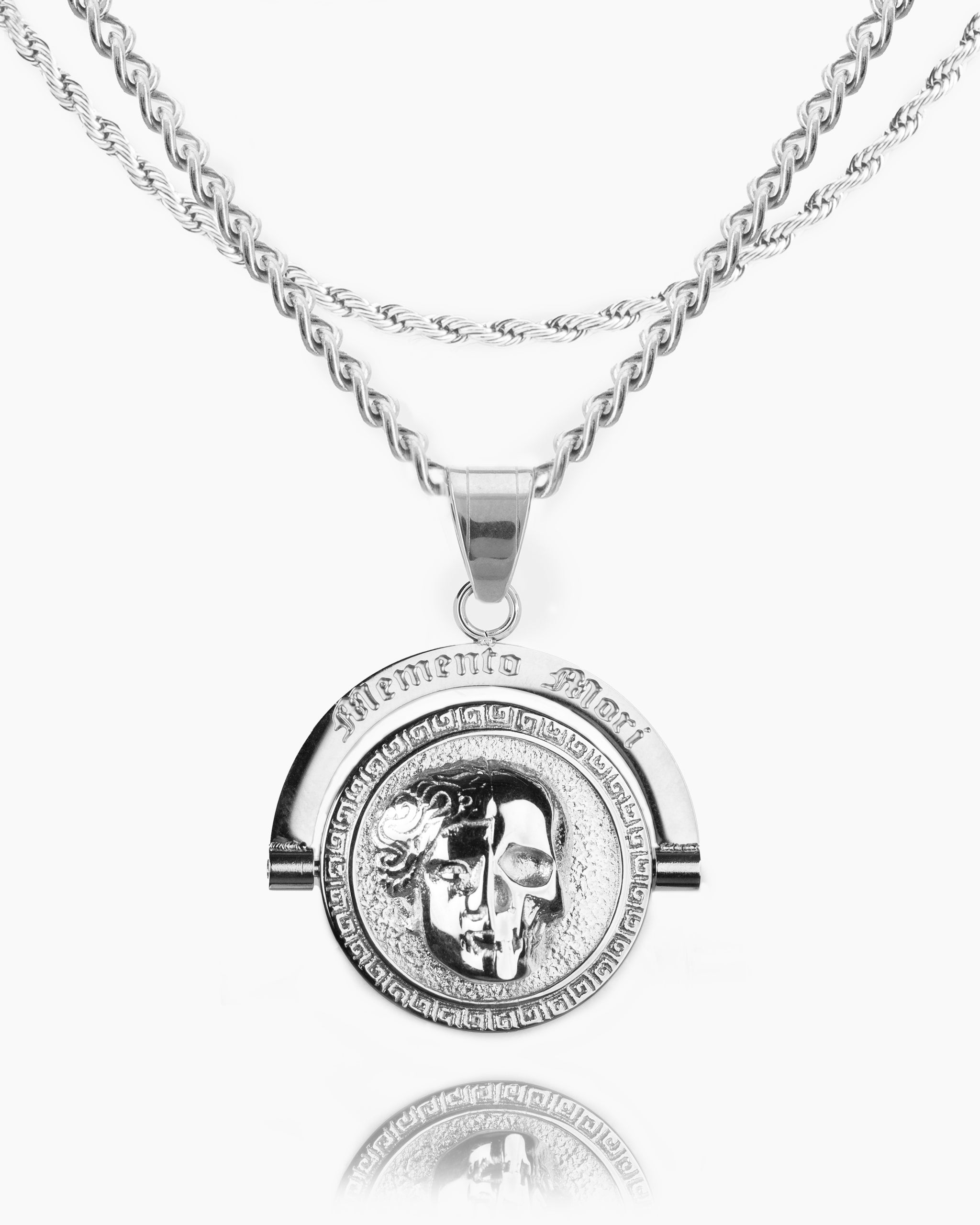 MEMENTO MORI II Silver or 14KT Skull Band and El Día de MEMENTO MORI II Silver or 14KT Skull Band and El Día de
