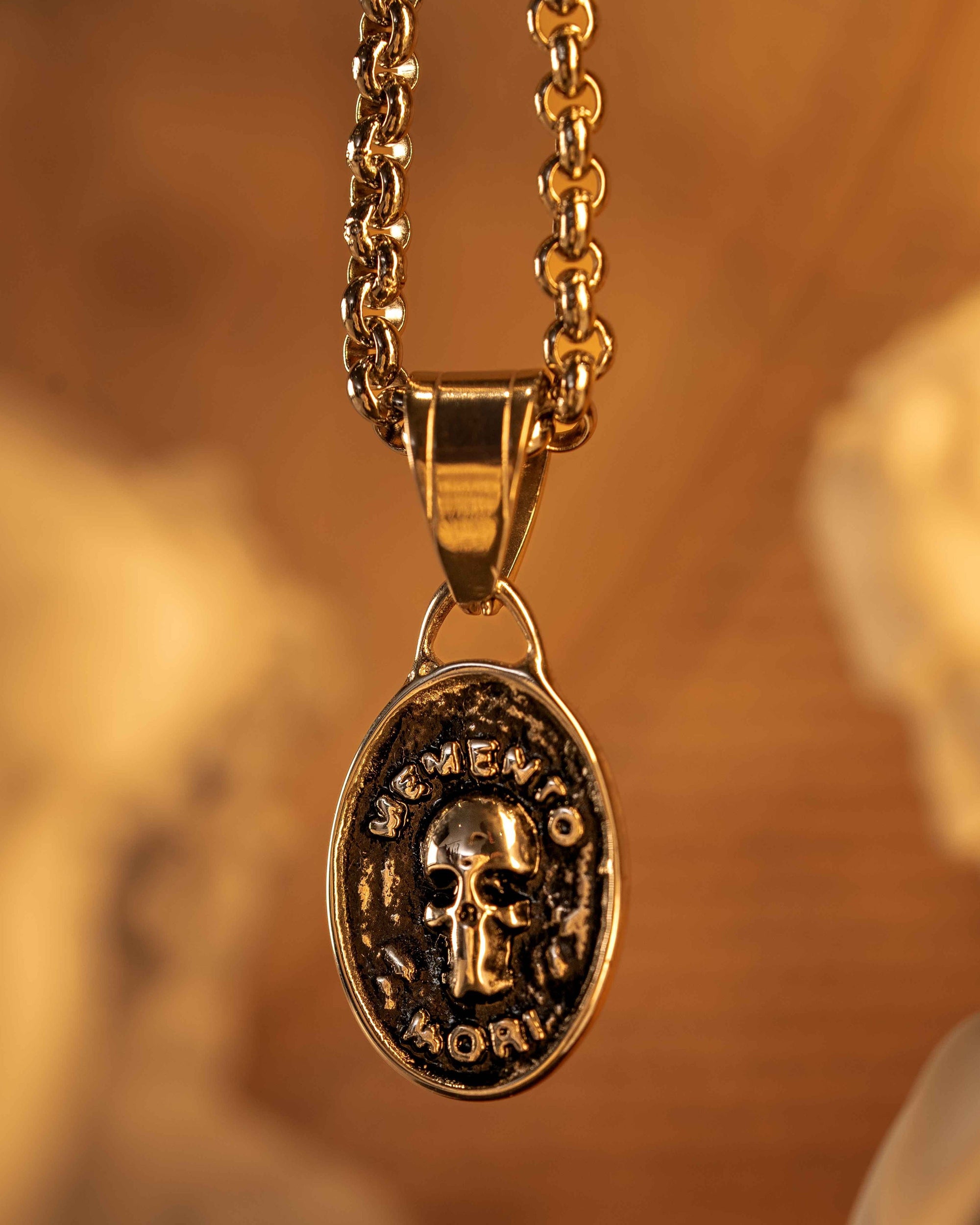 Memento Mori Skull Coin Pendant-Humbler
