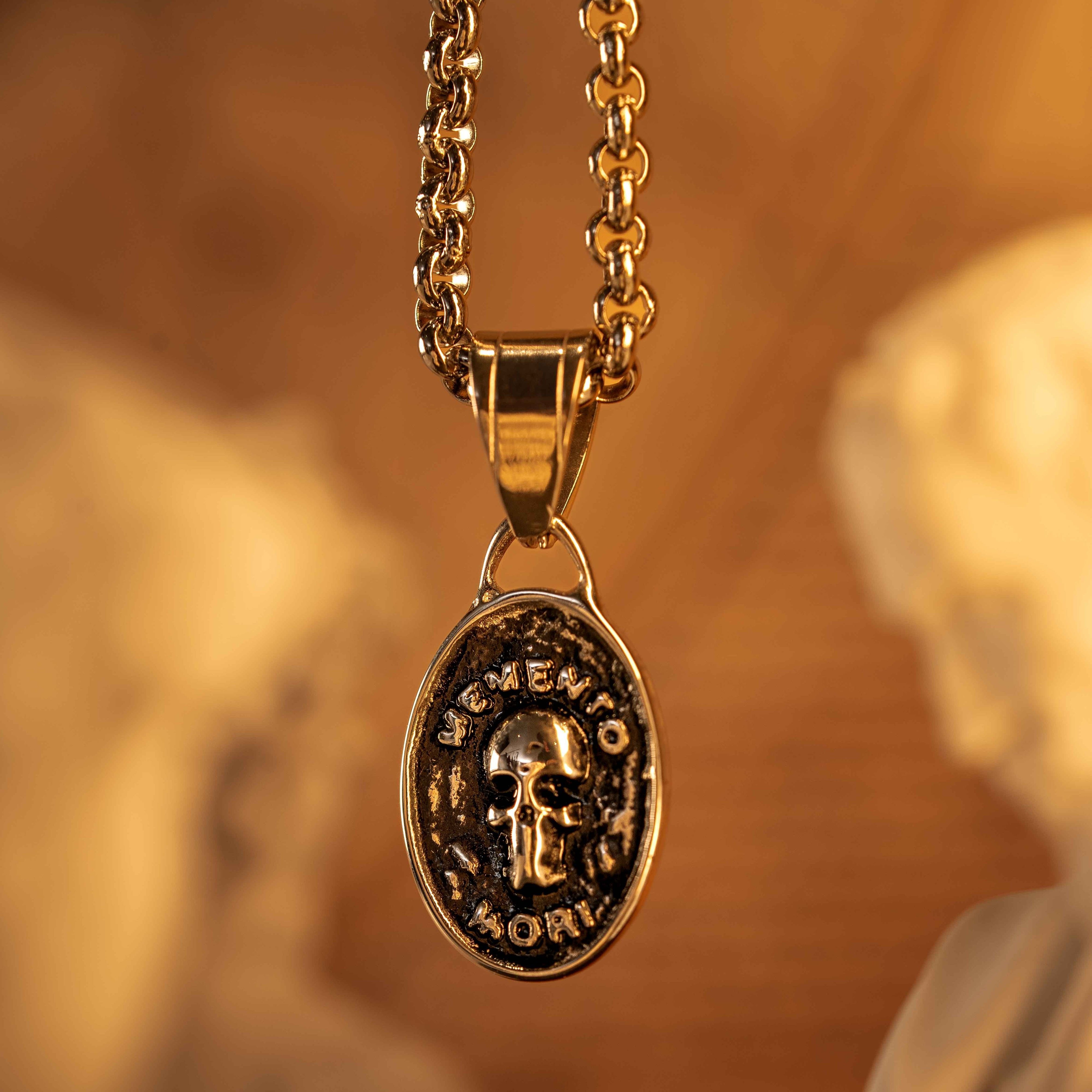 Memento Mori Skull Coin Pendant-Humbler