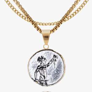 Perseus vs. Medusa Coin Pendant