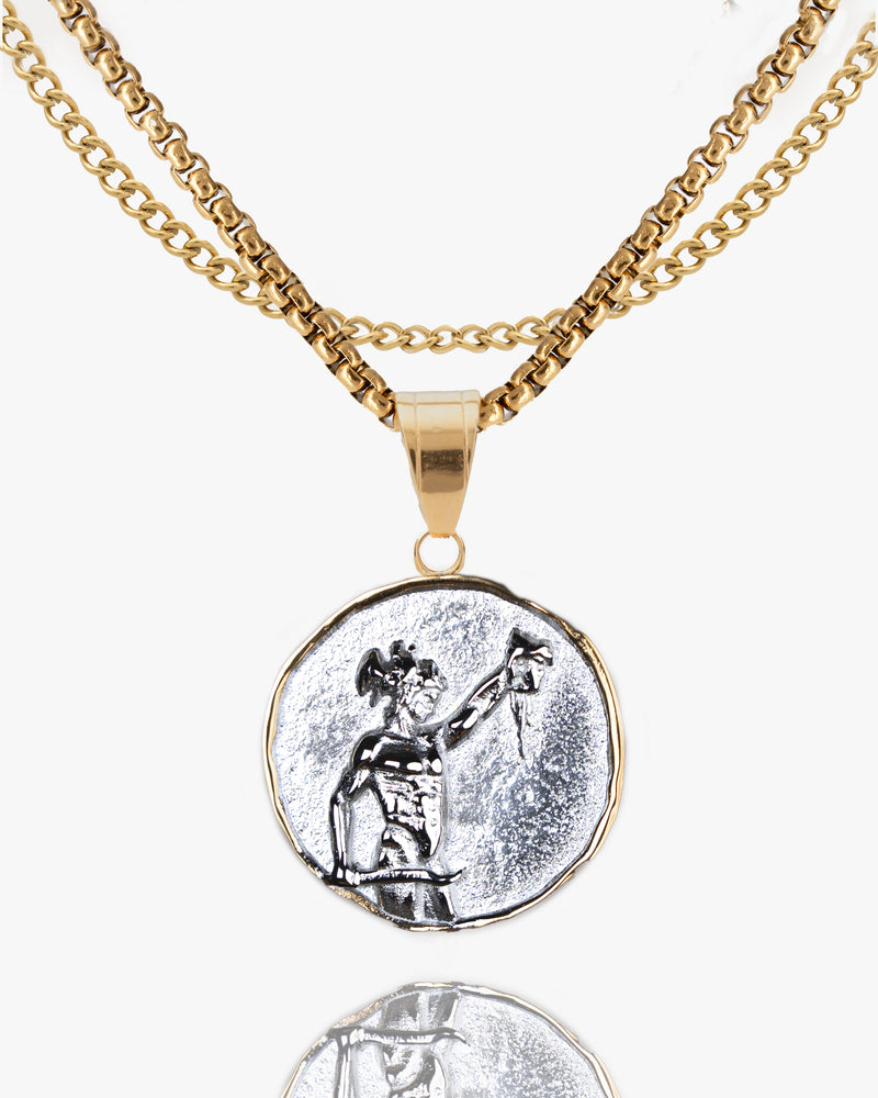 Perseus vs. Medusa Coin Pendant-Humbler
