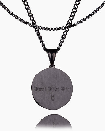 Spartan Skull Veni Vidi Vici Coin Pendant