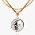 Spartan Skull Veni Vidi Vici Coin Pendant