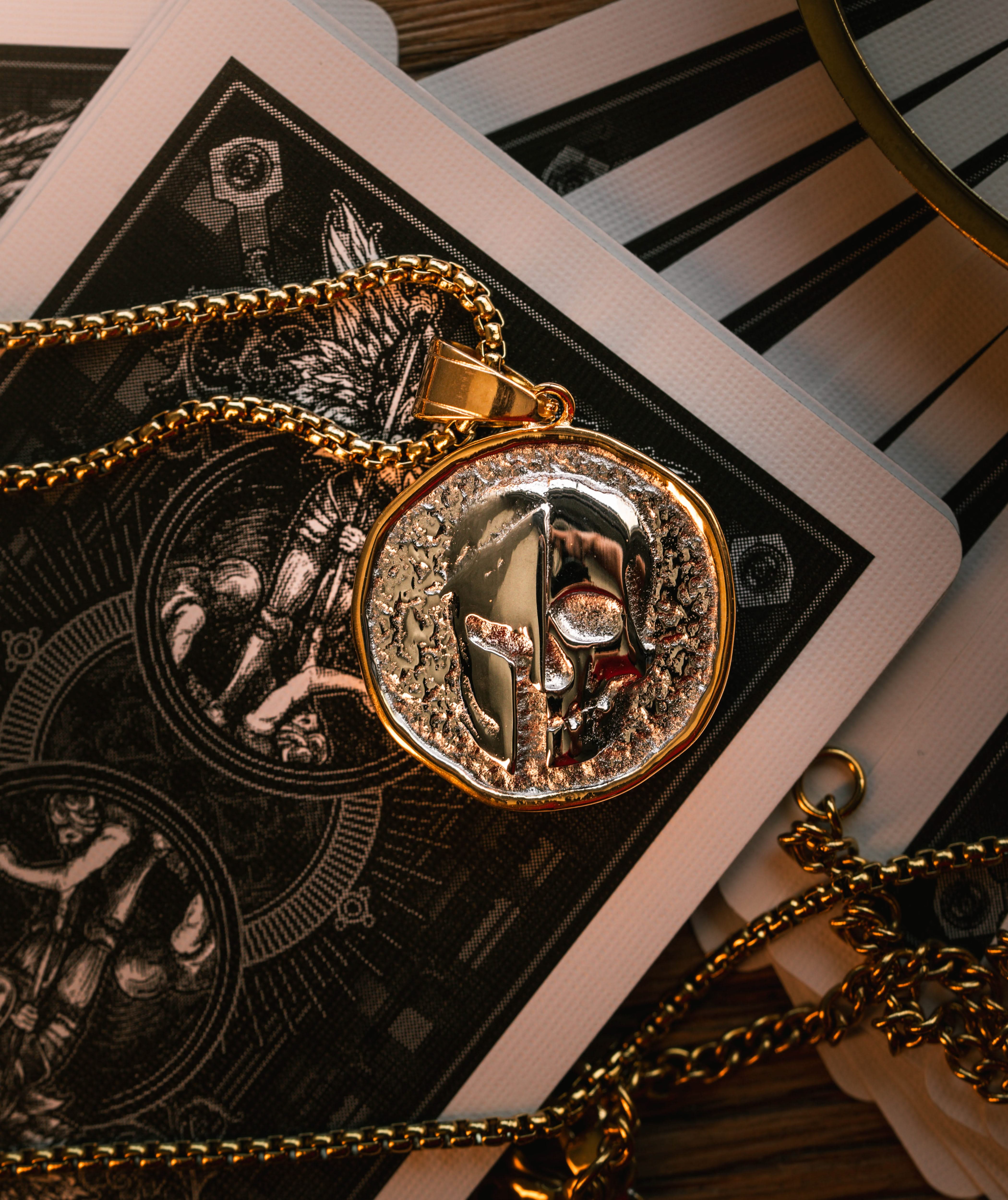 Spartan Skull Veni Vidi Vici Coin Pendant-Humbler
