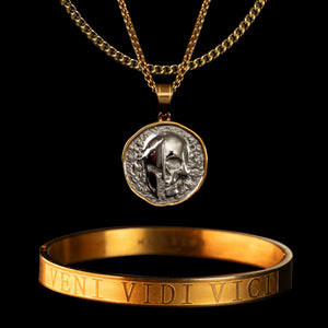 Spartanischer Totenkopf Veni Vidi Vici Set