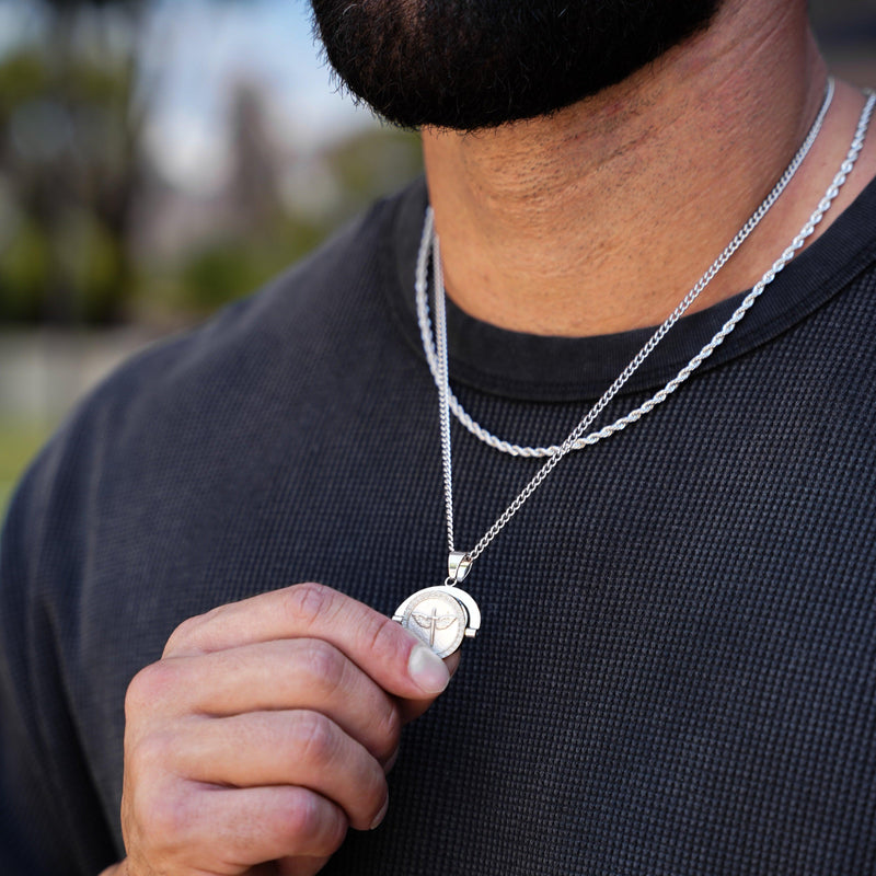 St. Michael Double Sided Pendant