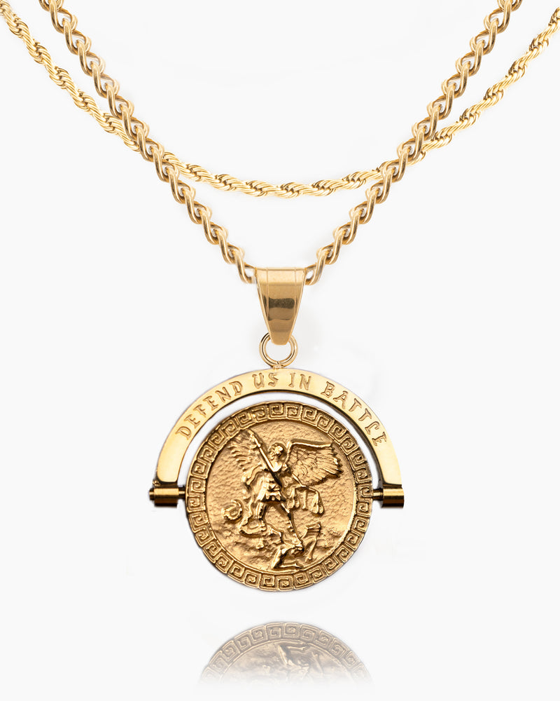 St. Michael Double Sided Pendant-Humbler
