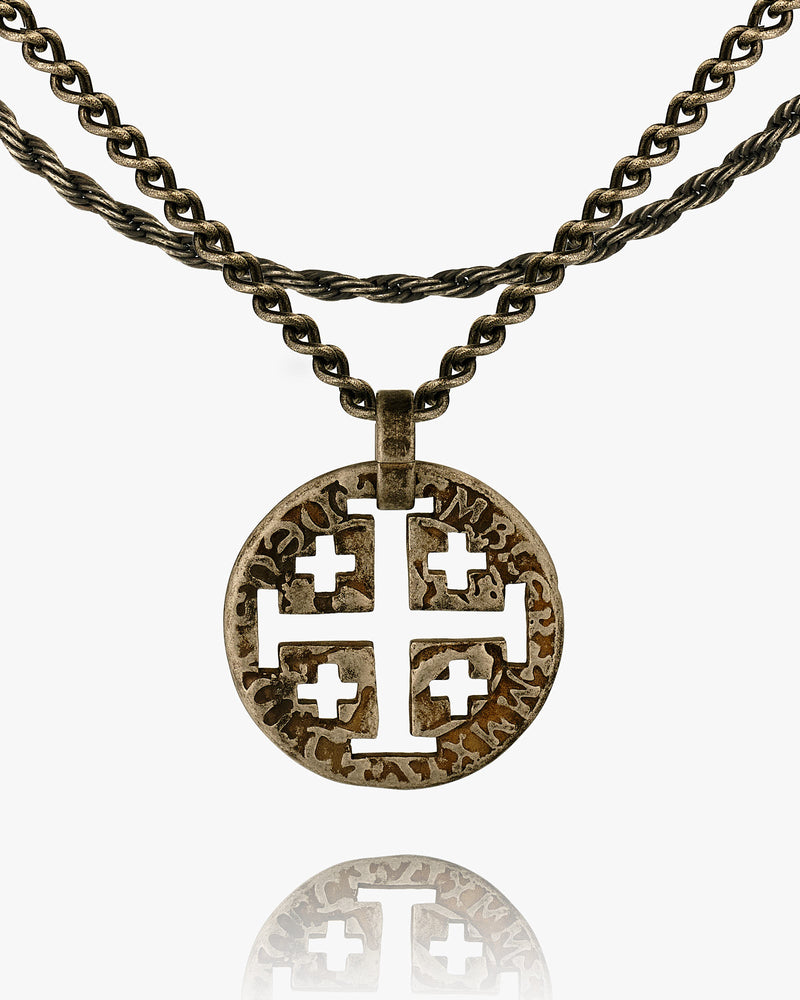 Stamped Crusades Coin Pendant