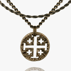 Stamped Crusades Coin Pendant