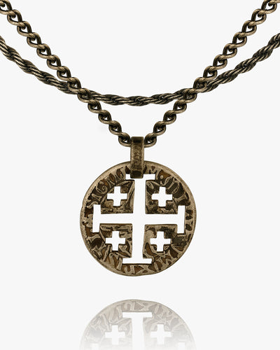 Stamped Crusades Coin Pendant