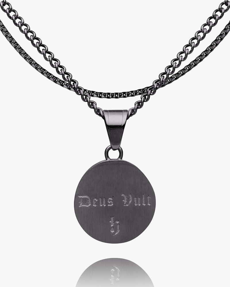 Templar Skull Coin Pendant