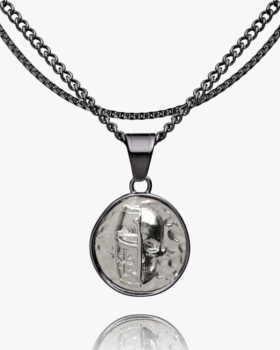 Templar Skull Coin Pendant