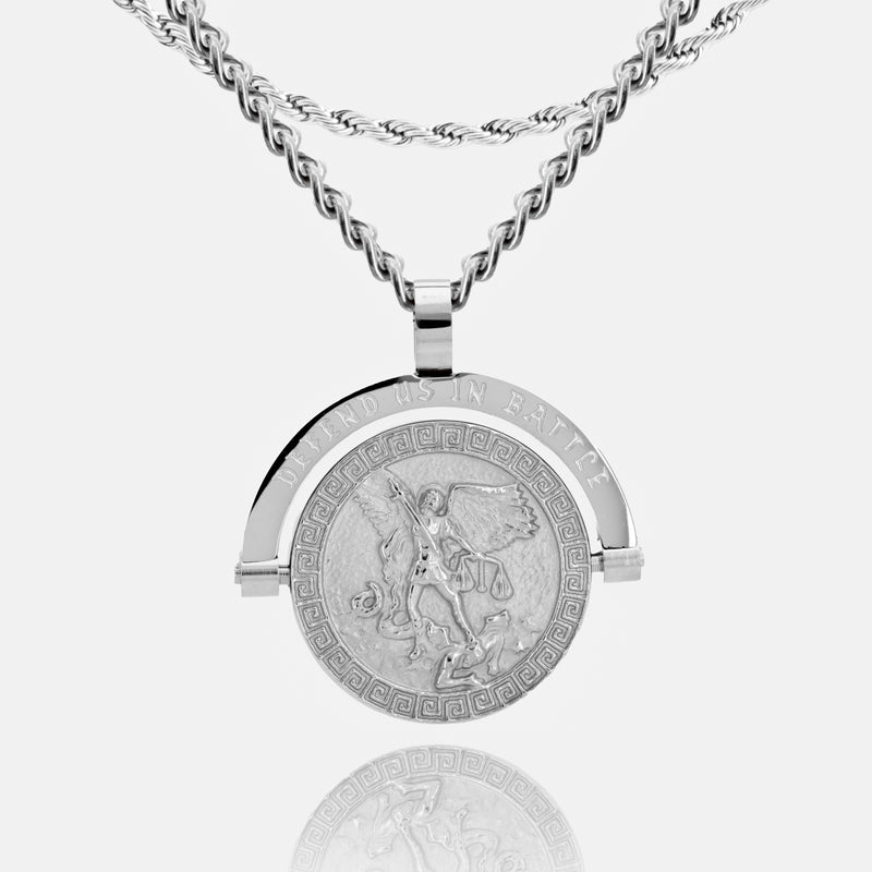 St. Michael Double Sided Pendant