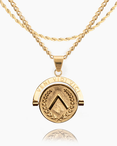 Warrior Veni Vidi Vici Double Sided Pendant