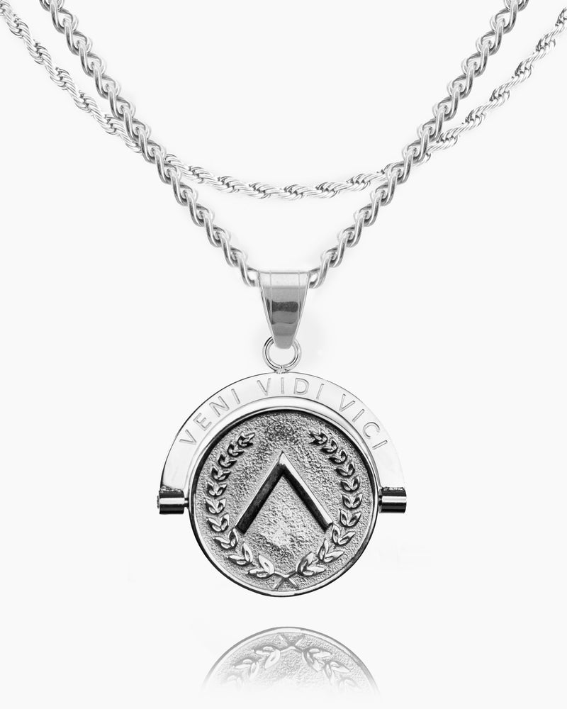 Warrior Veni Vidi Vici Double Sided Pendant