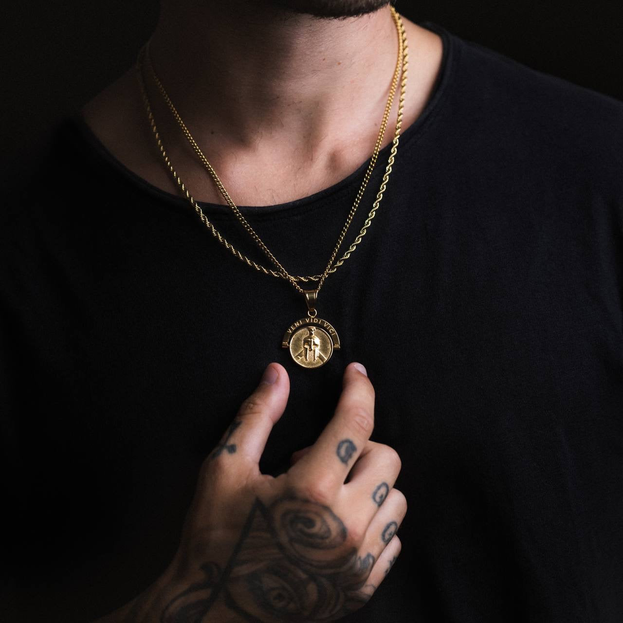 Warrior Veni Vidi Vici Double Sided Pendant-Humbler