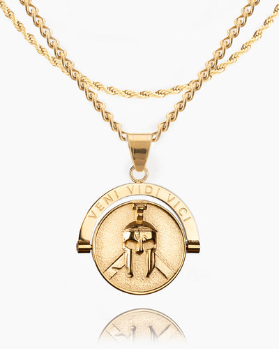 Warrior Veni Vidi Vici Double Sided Pendant