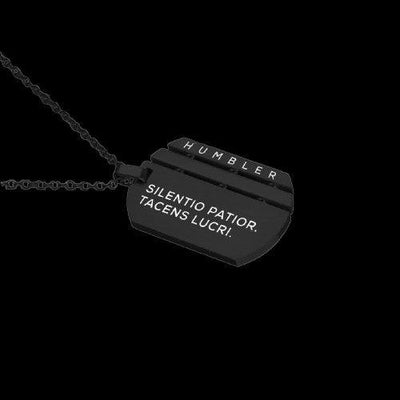 Win In Silence Dog Tag