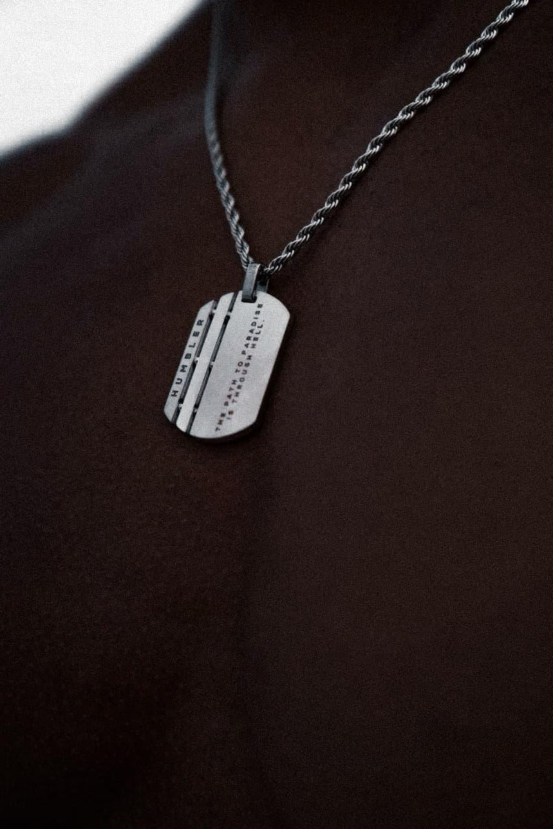 'Path to Paradise' Dog Tag ( Silver ) - HumblerCo