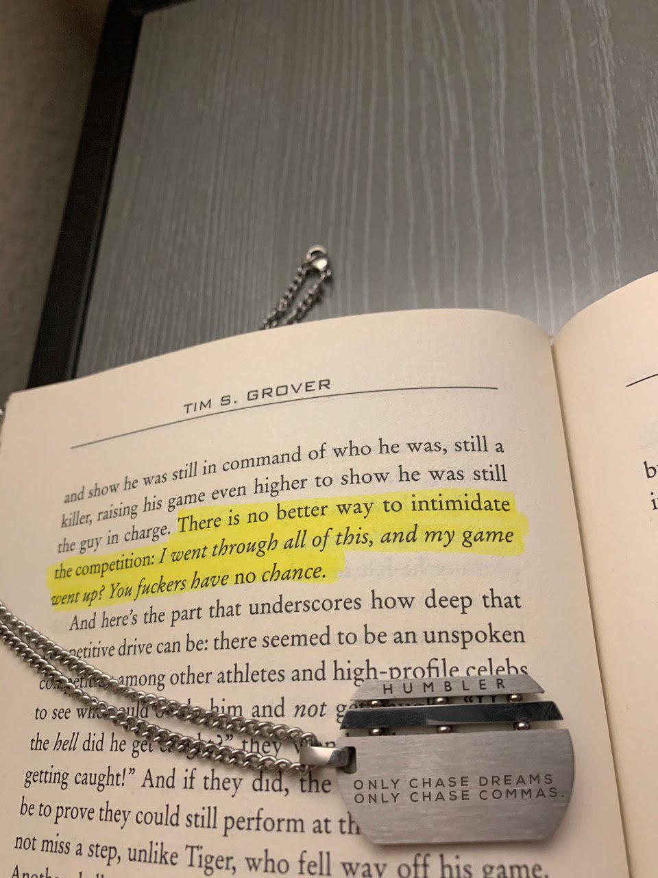 Dreams & Commas Dog Tag-Humbler