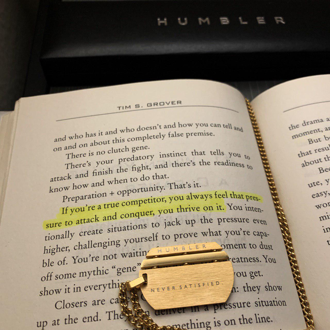 Never Satisfied Dog Tag-Humbler