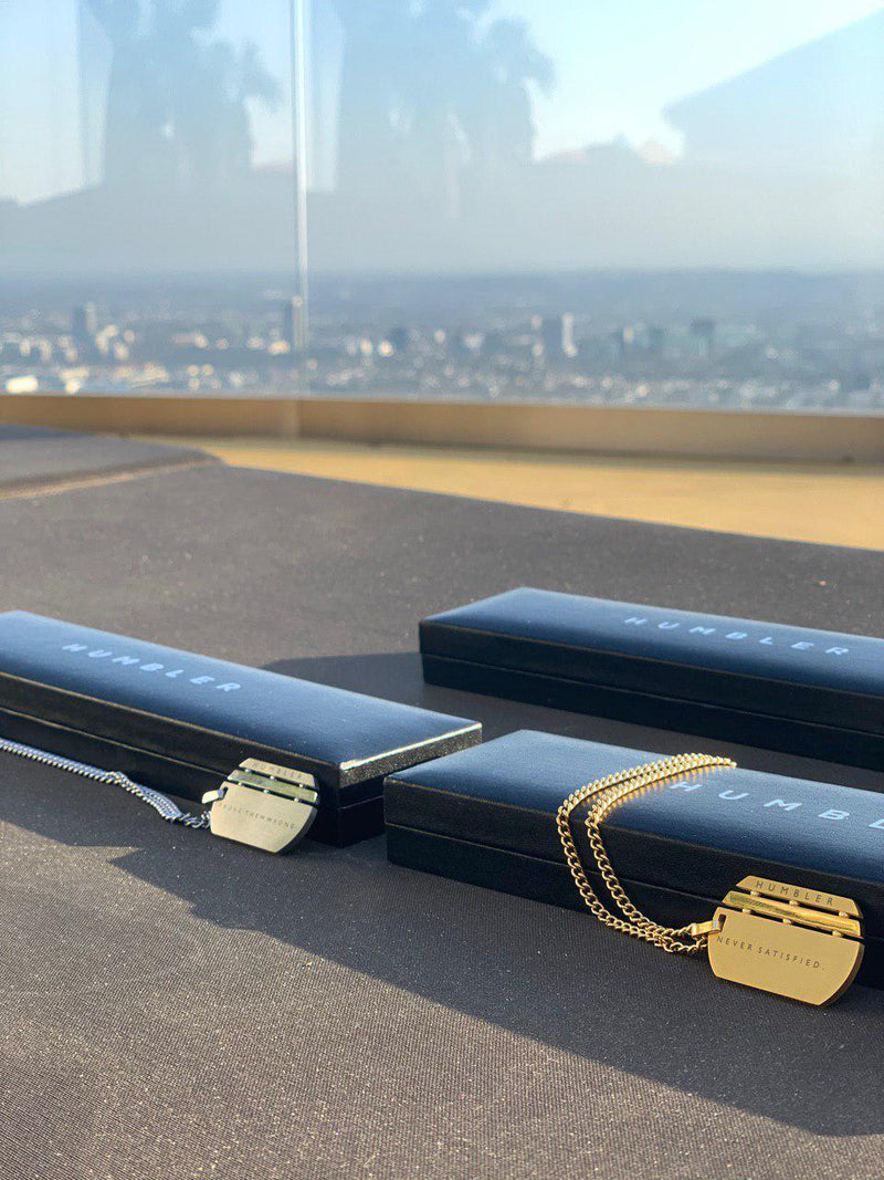 Never Satisfied Dog Tag-Humbler