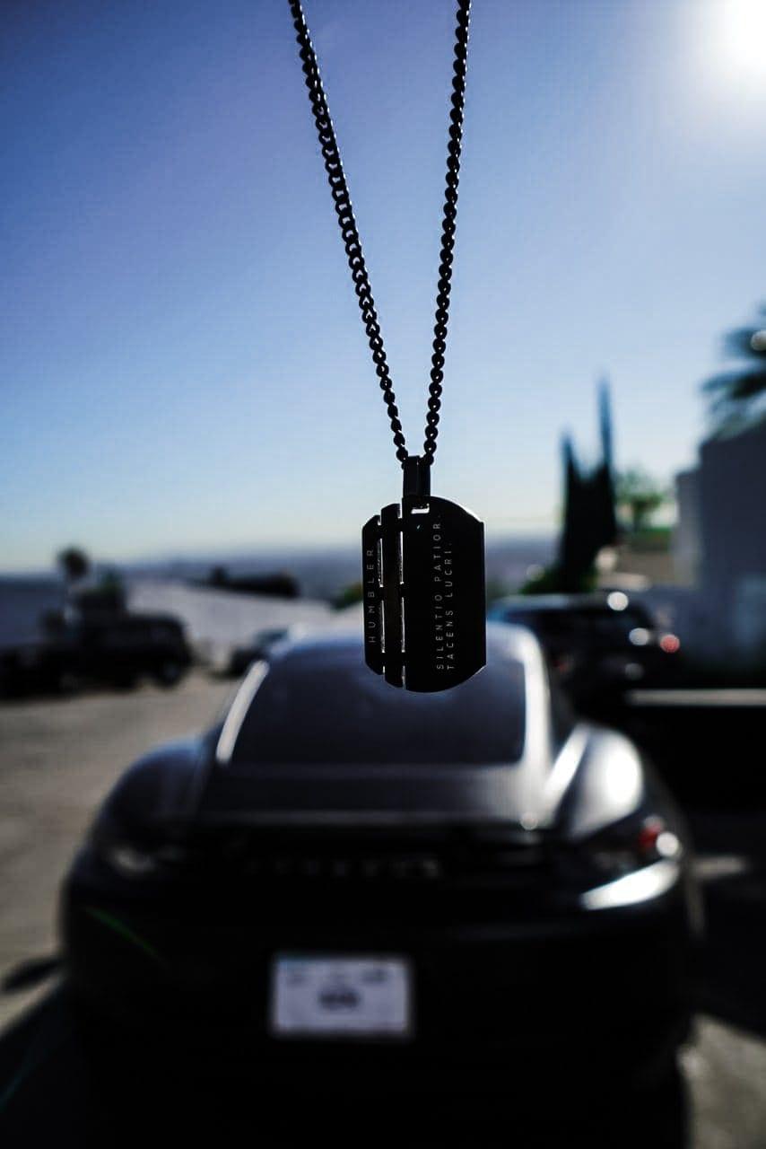 Win In Silence Dog Tag-tags-Humbler