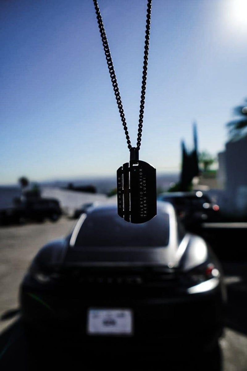 Win In Silence Dog Tag-tags-Humbler