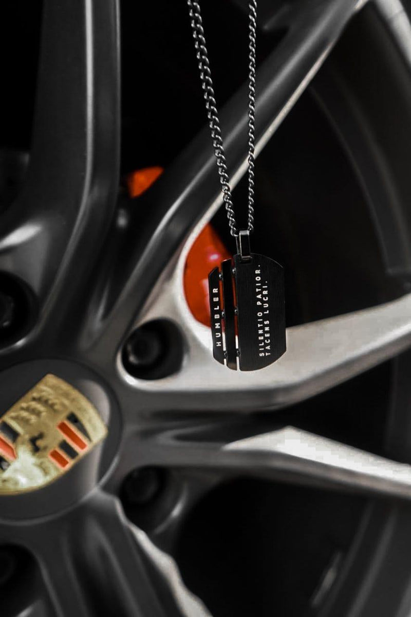 Win In Silence Dog Tag-tags-Humbler